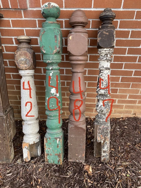 Architectural Salvage Staircase 10 Newel Posts 2
