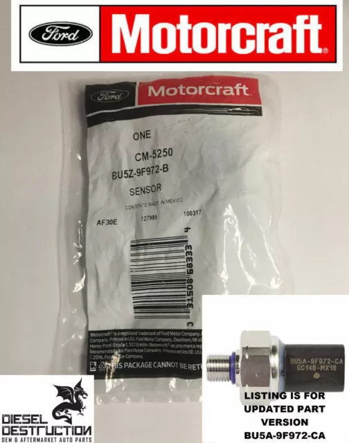 CM-5250 / BU5Z-9F972-B Brand New OEM Motorcraft Fuel Injection Pressure Sensor