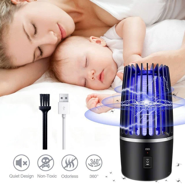 LED Moskito Killer Insektenvernichter USB Elektrisch Lampe Mückenfalle Licht Neu