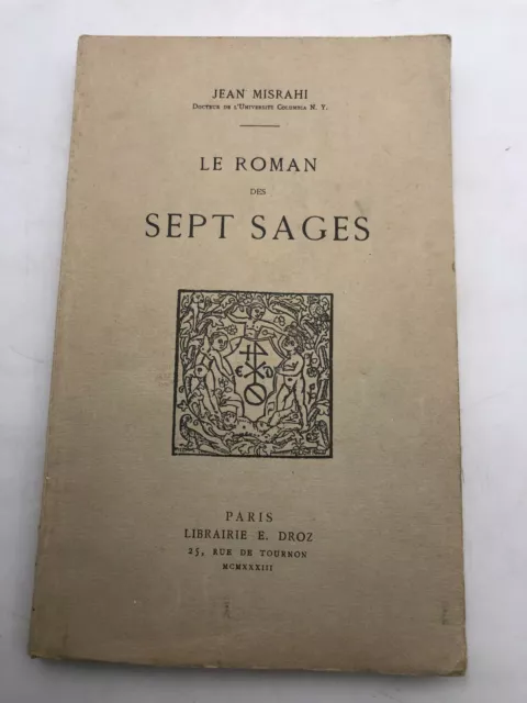 Le Roman des Sept Sages / 1933