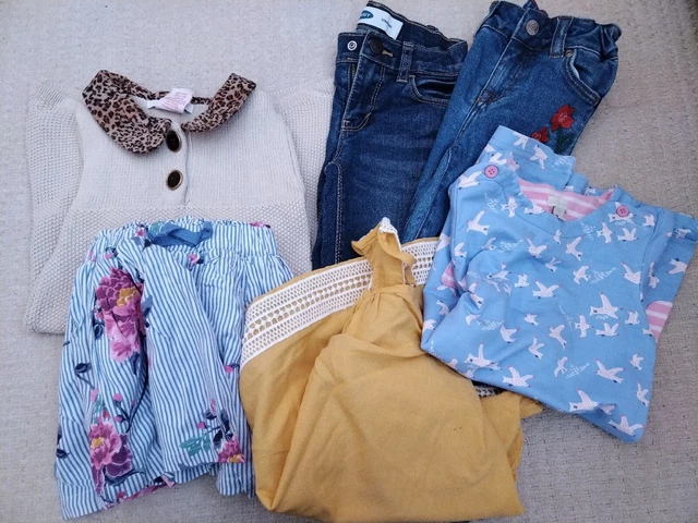 Pacchetto di vestiti per ragazze designer età 3-4 anni inc Biden, Jojo Maman Bebe,...