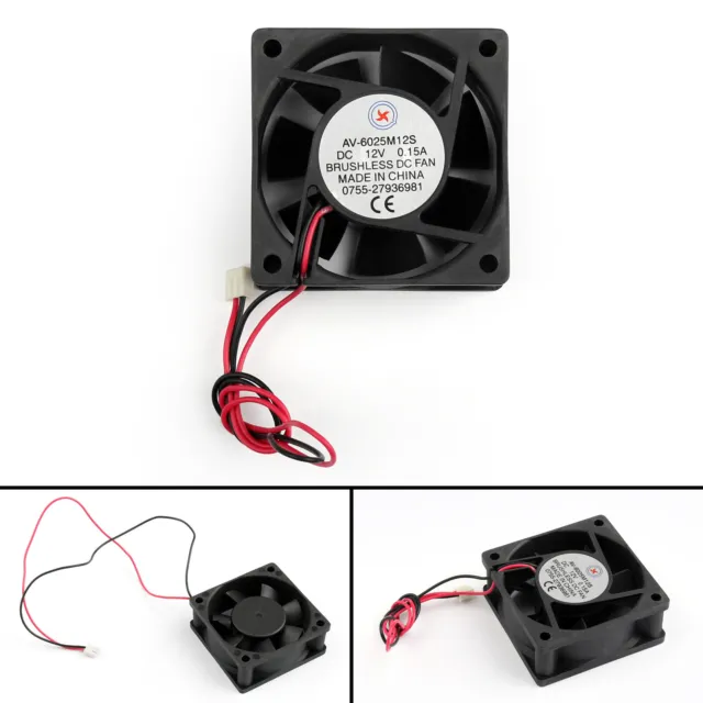 DC Brushless Cooling Fan 12V 0.15A 6025s 60x60x25mm 2 Pin CUP Computer Fan