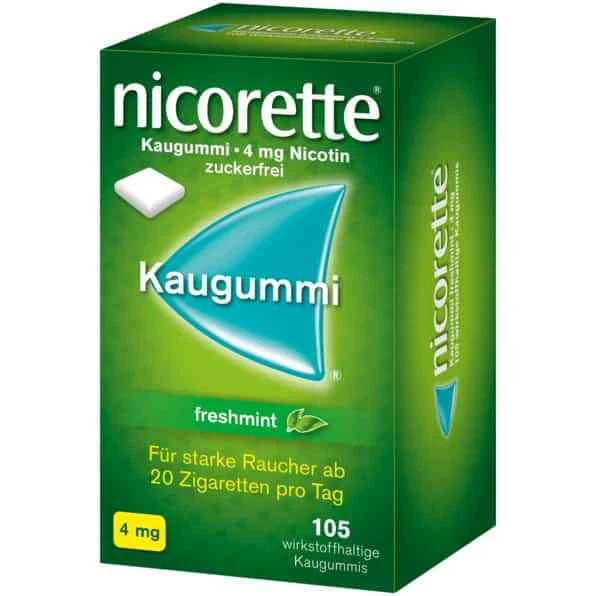 nicorette® 4mg freshmint Kaugummi 105 St Kaugummi