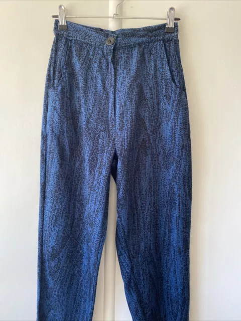 Vintage 1980s High Waisted Tapered Pants Small