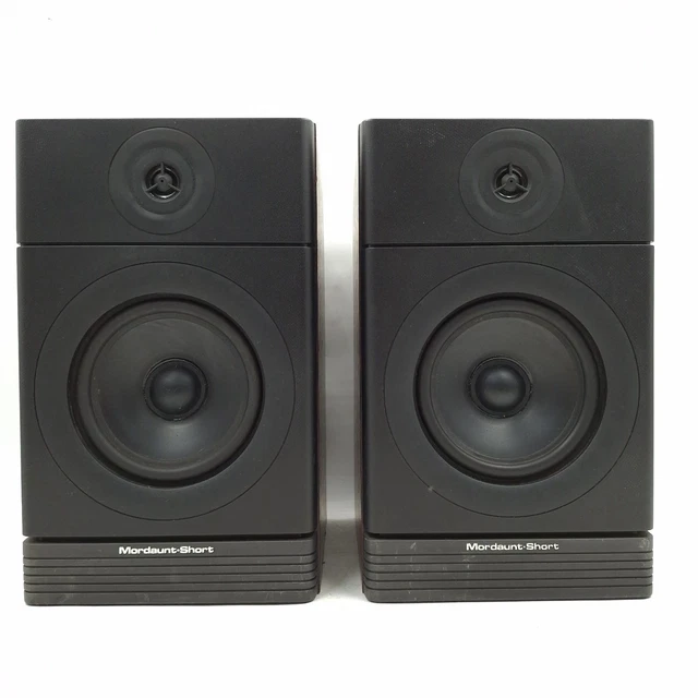 MORDAUNT SHORT MS Pair Of Bookshelf Speakers Black Brown