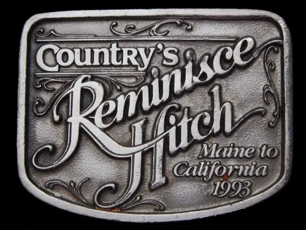 MG19106 Vintage 1993 PAYS Souvenir Hitch Maine Pour Californie Boucle