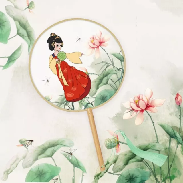 Chinese Style Embroidery Fan Handheld Silk Fan  Photography Prop