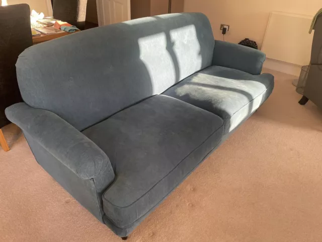ESSEBODA 3-seat sofa, Tallmyra blue - IKEA
