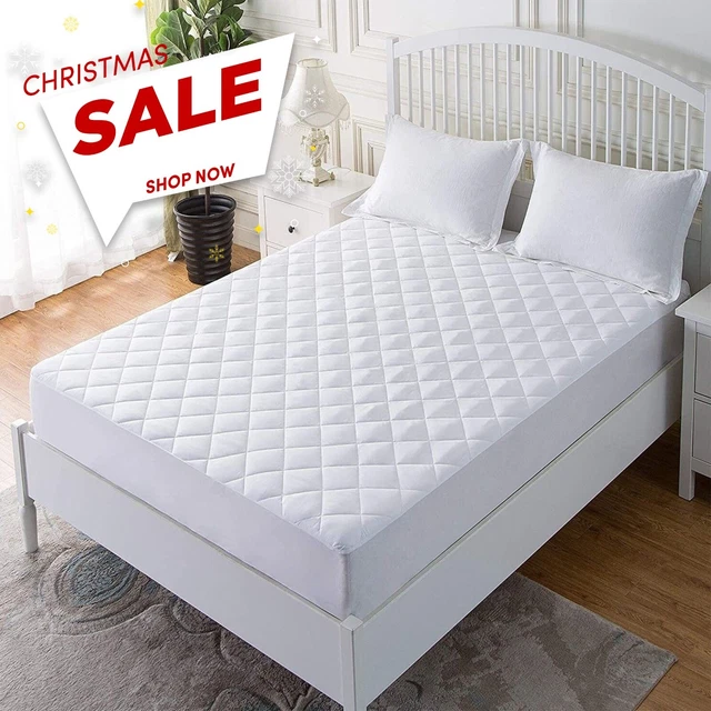 Extra Deep Mattress Protector Quilted Bed Topper Cover Single Double King Size