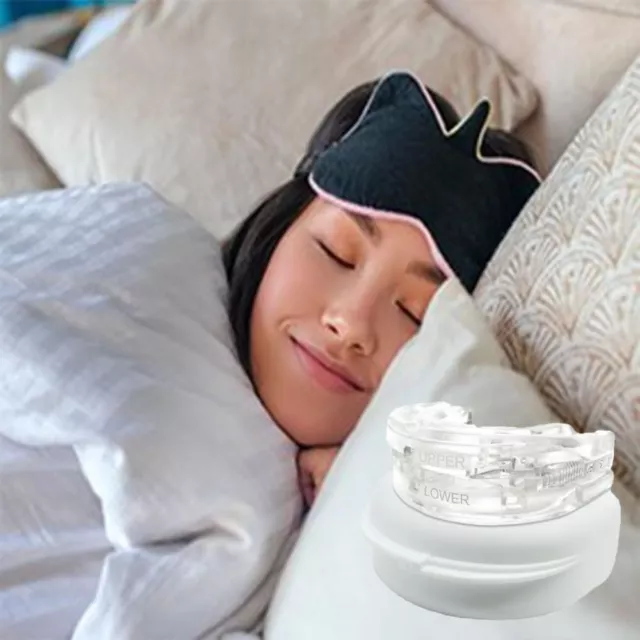 Anti-Snoring Mouth Guard Adjustable Teeth Whitening Portable Denture  Sleeping