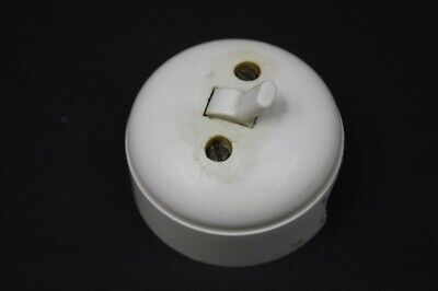 1 X Old Switch Exposed Toggle Switch Round Ø Duvet Cover - Vintage Cream 2