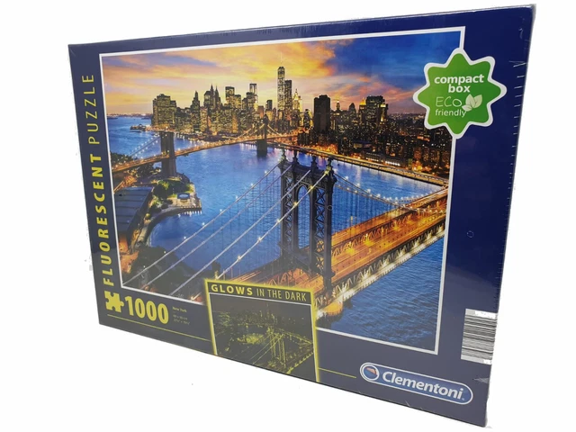 CLEMENTONI® PUZZLE 1000 Teile Fluorescent Collection New York EUR 14,99 ...