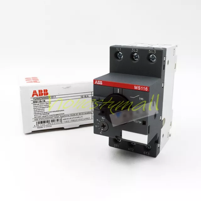 Un nuovo avviamento motore manuale ABB MS116-16 10-16A 1SAM250000R1011