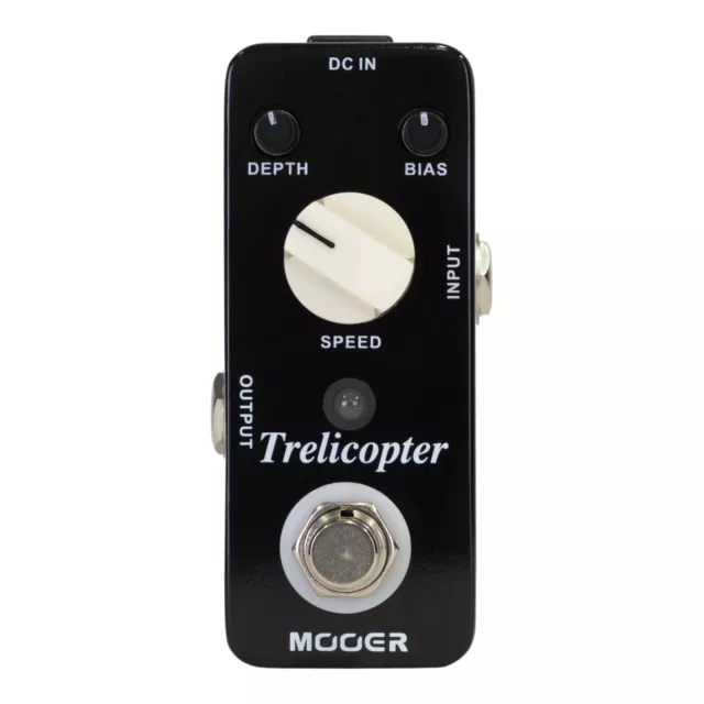 New Mooer Trelicopter Optical Tremolo Micro Electric Guitar Effects Pedal