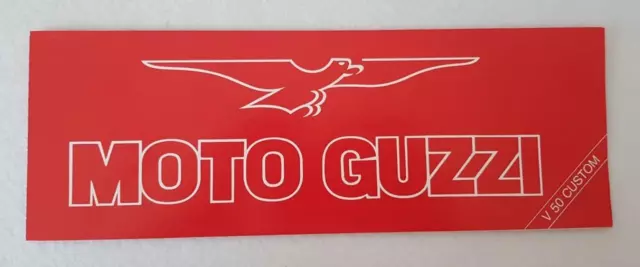 MOTO GUZZI V50 CUSTOM Motorcycle Sales Brochure c1980 Italian Text