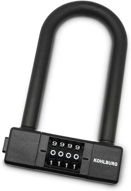 KOHLBURG Zahlenschloss 5mm Kabelschloss 145cm - Vielseitiges Diebstahlschutz Schloss