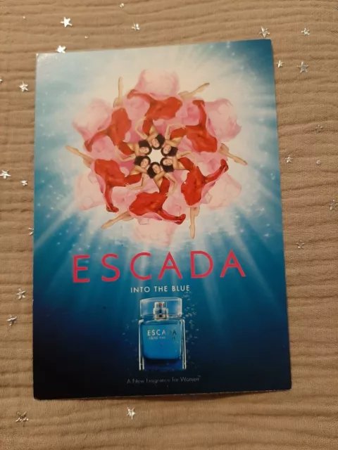 Carte Parfumée - Perfume Card . Escada - into the blue - Patch