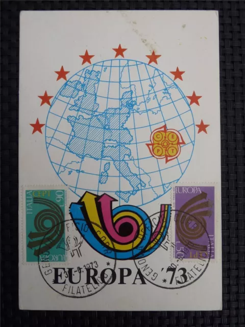 ITALIEN MK 1973 EUROPA CEPT MAXIMUMKARTE CARTE MAXIMUM CARD MC CM c760