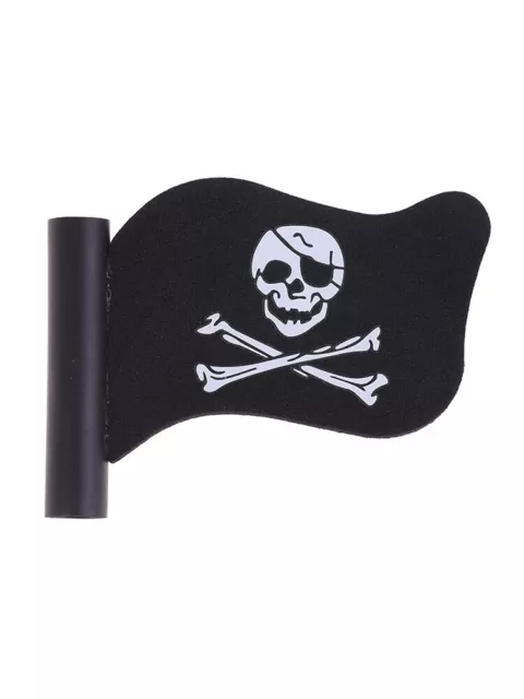 Car Antenna Topper Pirate Flag Skull & Crossbones Jolly Roger Aerial Decoration