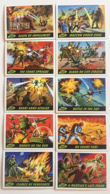 Mars Attacks Deleted Scenes Chase Card Set 10 Cards Topps 2012