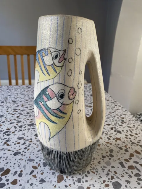 Vintage Mid Century Studio Pottery Ceramic Jug Pitcher