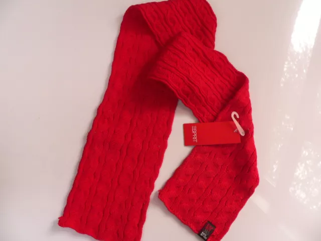 Cache nez écharpe ESPRIT pour fille et garçon 45% coton rouge NEUF scarf girl