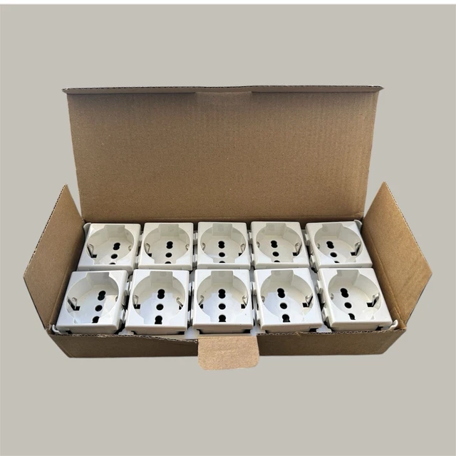 Presa Smart Cassetta Elettrica IP55 Con Presa Schuko E Bipasso