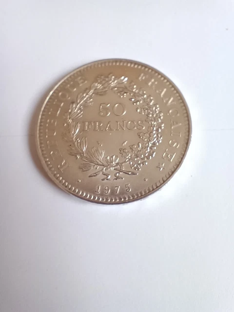Pièce 50 Francs Hercule 1975 - Valeur Faciale 5 Francs ?