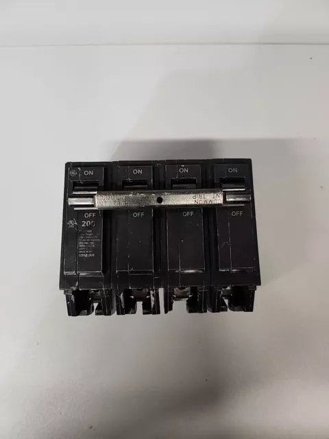 GE Main Circuit Breaker Type THQMV 200A 120/240V *Missing Screws