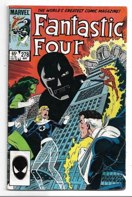 Fantastic Four #278 Doctor Doom Origin John Byrne FN (1985) Marvel Comics