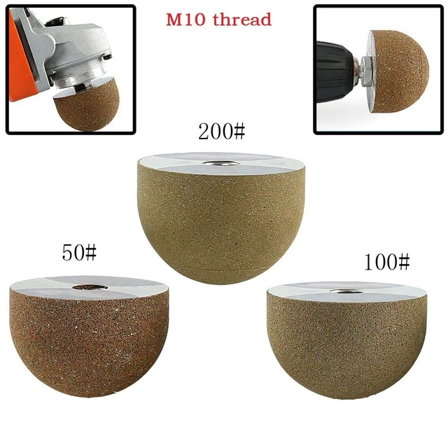 MEULE À TÊTE ronde diamant filetée M10 efficace pour travail de ...