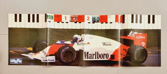 Poster for Sale avec l'œuvre « F1 - Alain Prost - McLaren MP4 / 2 - Grand Prix de Grande-Bretagne 1984 » de l'artiste JageOwen
