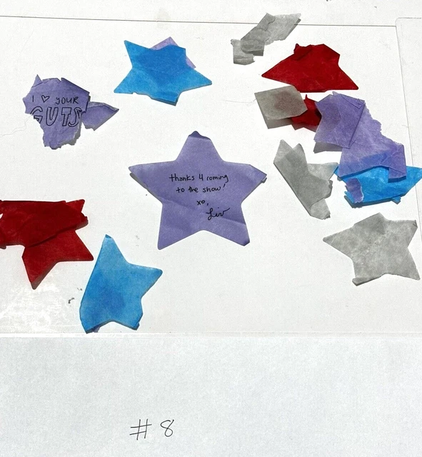 OLIVIA RODRIGO GUTS WORLD TOUR Confetti Stars 2024 WITH WRITING - Pack