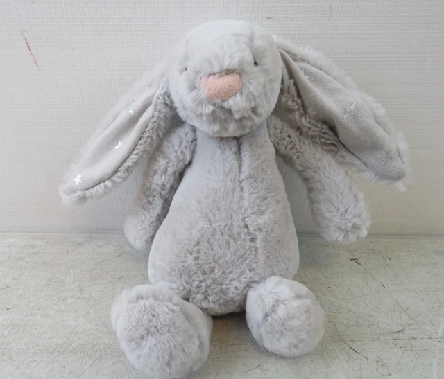 JELLYCAT GREY MINI Bashful Bunny £10.00 - PicClick UK