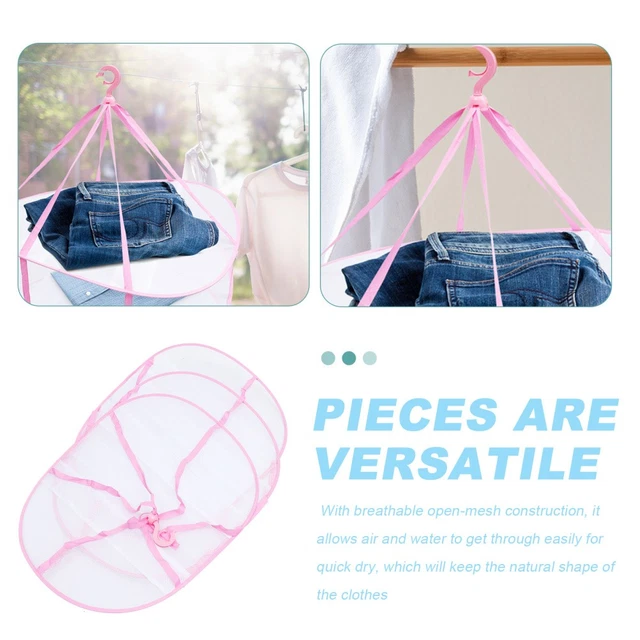 LAUNDRY BASKET FOLDABLE Portable Clothes Dryer Rack Drying Racks for £ ...