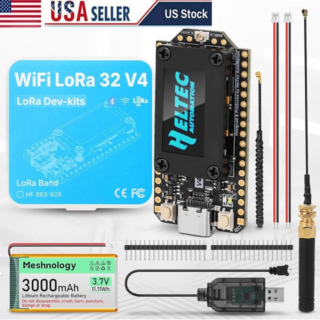 ESP32 LORA V4 WiFi Bluetooth ESP32-S3 Board+Battery+Case for Arduino ...
