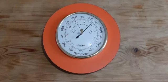Baromètre Vintage Formica Orange