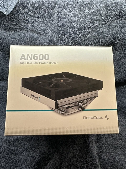 NEW- DEEPCOOL AN600 Low Profile CPU Cooler High-Performance 6 Copper ...