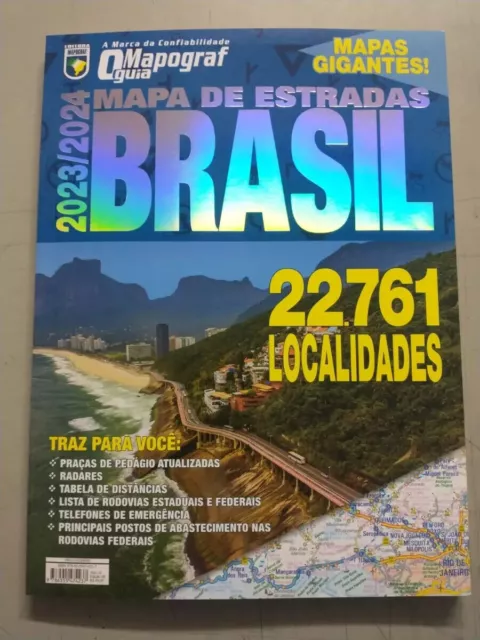 Brazil Highway Map - Mapa Rodovias Brasil 2023 / 2024 Mapograf