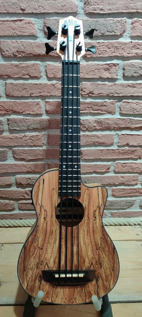 Kala U-Bass Spalted Érable, Fretted, Avec Deluxe Sac B-Stock