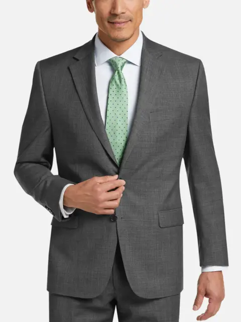 Ralph Lauren Stretch Athletic Fit Wool Suit Gray 42R 34W MSRP $595