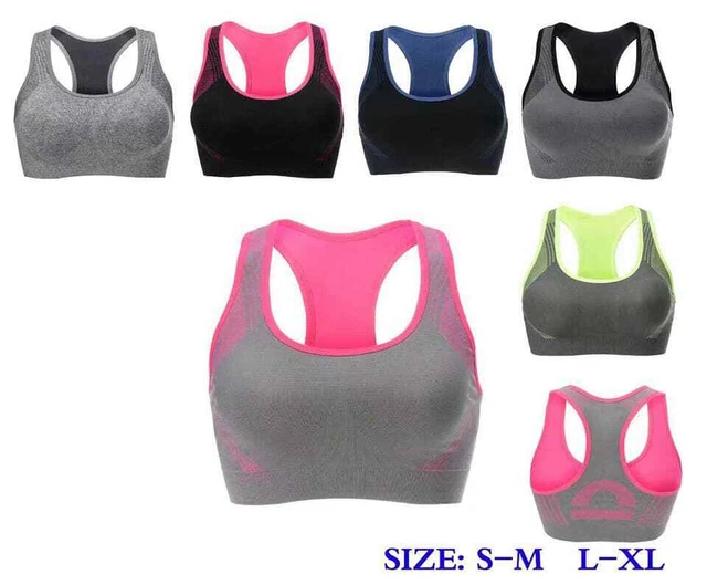 Reggiseno Top Sportivo Bra Palestra Yoga Coppa B/C Vari Colori E Misure