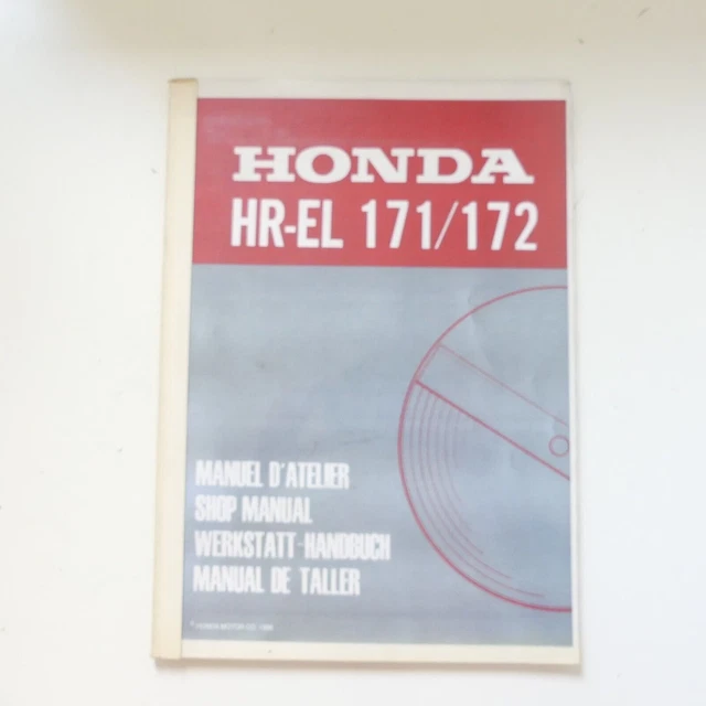 ORIGINAL WERKSTATTHANDBUCH HONDA Rasenmäher HR EL 171 172