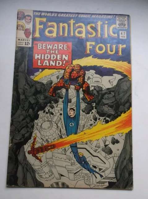 Marvel: Fantastic Four #47, 3Rd Inhumans/1St App. Of Maximus, 1966, Vg/Fn (5.0)!