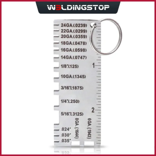 Wire/Metal Sheet Thickness Gauge 229895 Welding Gage Plated Size Inspection Tool