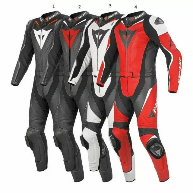 Neuf Hommes Moto Combinaison Cuir Moto Veste Pantalon Racer Armour protection CE