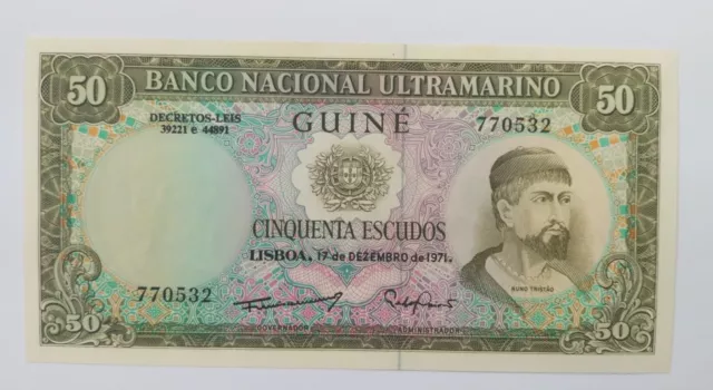 Portuguese Guinea 50 Escudos 1971 P-44 UNC