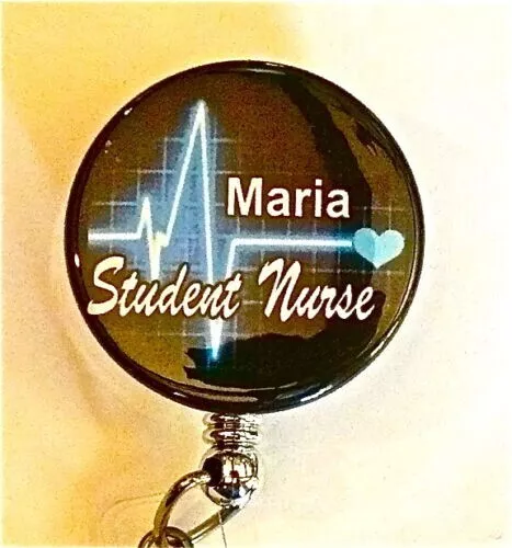 NURSE IN PROGRESS ID Badge Reel  Registered Nurse, Student Nurse