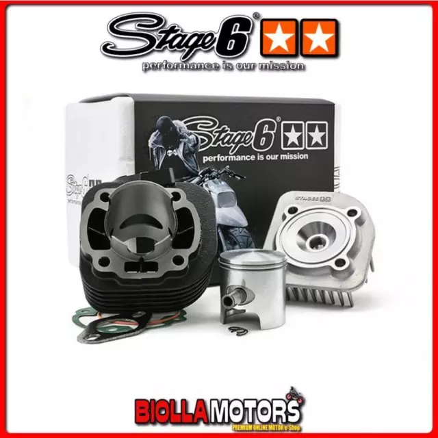 S6-7216650 Cylindre Kit Stage6 Streetrace 70Cc D.47 Beta Quadra 50 2T Sp.10 Ghis