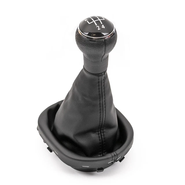 Pommeau Levier Vitesse + Soufflet Pour VW Touran 09-12 / Caddy 04-09 / EOS - 6V